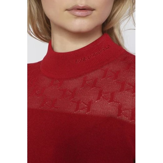 Sweter damski czerwony Karl Lagerfeld 