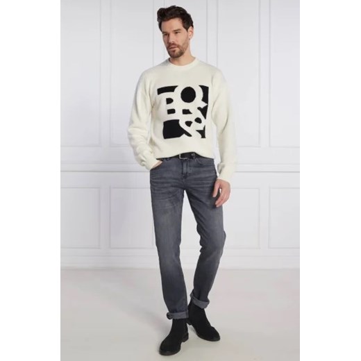 BOSS Wełniany sweter Loskar | Regular Fit | z dodatkiem kaszmiru XL okazyjna cena Gomez Fashion Store