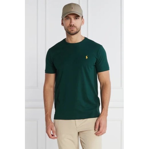 T-shirt męski Polo Ralph Lauren zielony z krótkim rękawem 