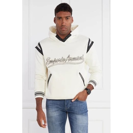 Emporio Armani bluza męska z napisami młodzieżowa