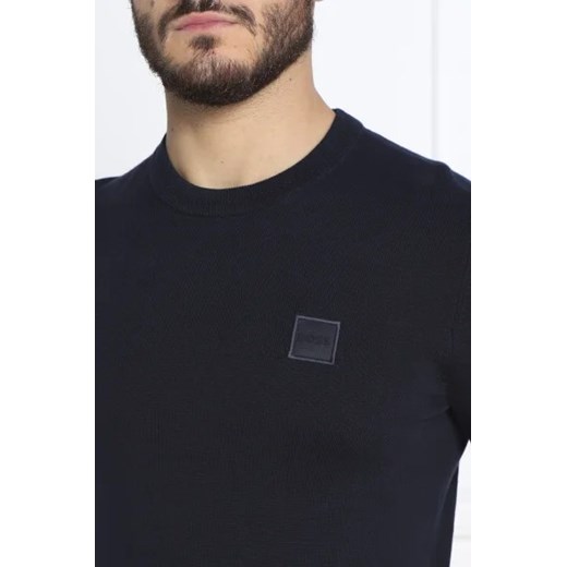 Granatowy sweter męski BOSS HUGO