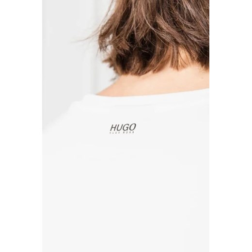 T-shirt męski Hugo Boss biały z krótkimi rękawami