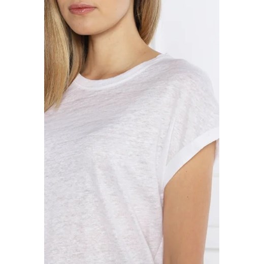 Calvin Klein Lniany t-shirt | Regular Fit Calvin Klein L wyprzedaż Gomez Fashion Store