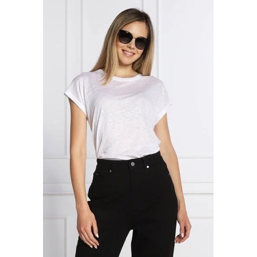 Calvin Klein Lniany t-shirt | Regular Fit Calvin Klein L Gomez Fashion Store wyprzedaż