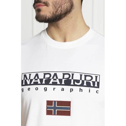 T-shirt męski Napapijri z bawełny