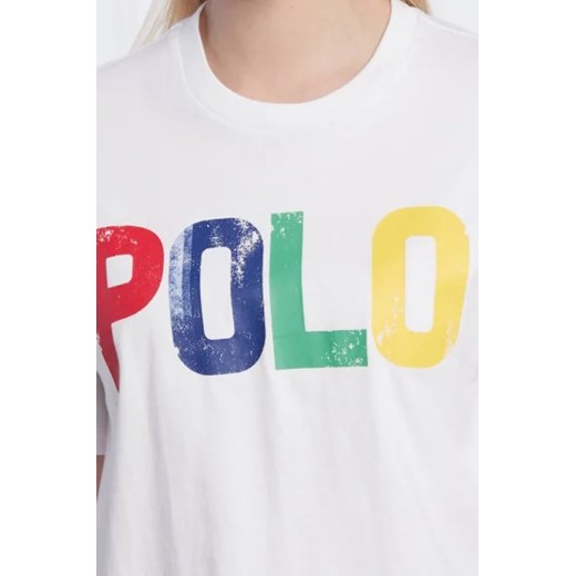 POLO RALPH LAUREN T-shirt | Cropped Fit Polo Ralph Lauren L wyprzedaż Gomez Fashion Store