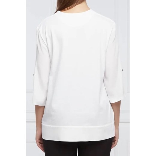 Marc Cain Bluzka | Regular Fit | z dodatkiem lnu Marc Cain 40 wyprzedaż Gomez Fashion Store