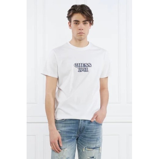 GUESS JEANS T-shirt SS CN GUESS EMBRO BO | Regular Fit L wyprzedaż Gomez Fashion Store