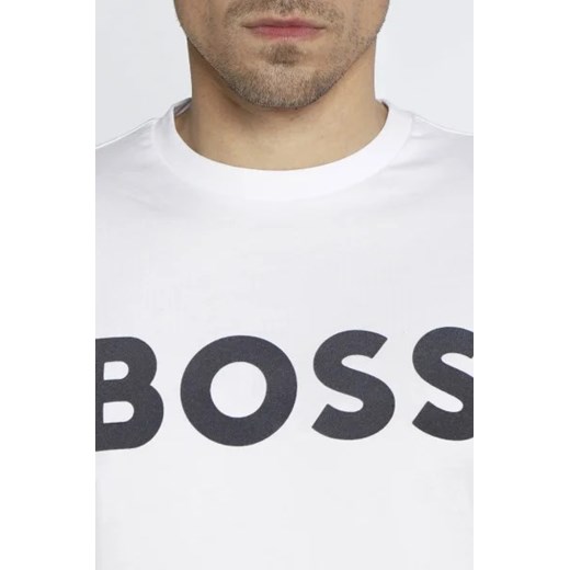 T-shirt męski BOSS HUGO z krótkim rękawem z napisem
