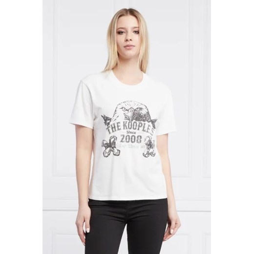 Bluzka damska biała The Kooples z bawełny