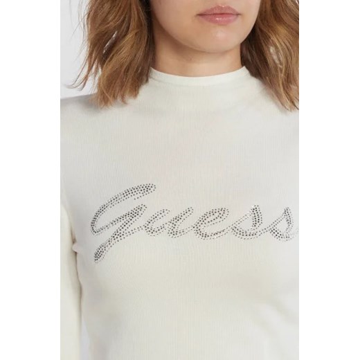 GUESS Bluzka RHINESTONE LOGO | Regular Fit Guess XXL Gomez Fashion Store