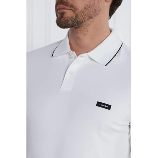 Calvin Klein Polo TIPPING | Slim Fit | stretch pique Calvin Klein L okazja Gomez Fashion Store