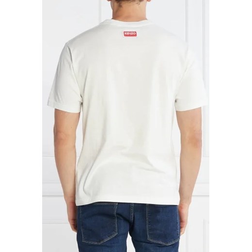 T-shirt męski biały Kenzo z krótkimi rękawami młodzieżowy 