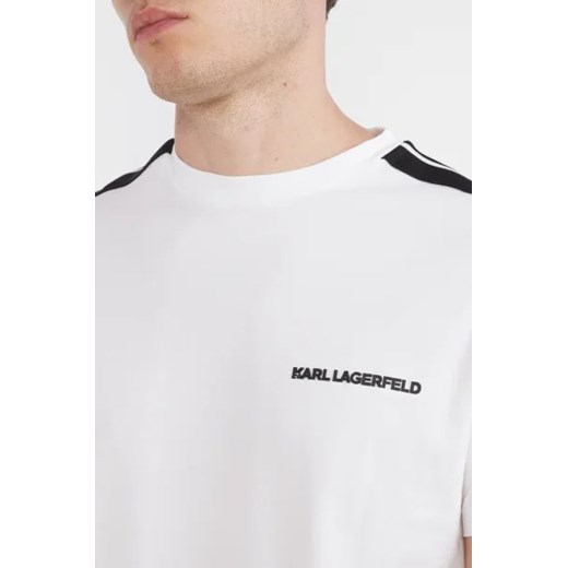 T-shirt męski biały Karl Lagerfeld casualowy