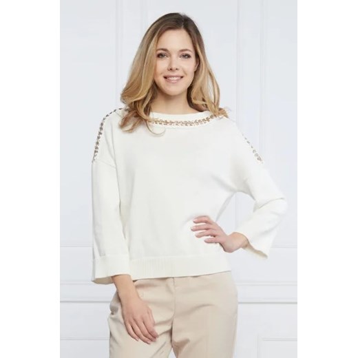 Sweter damski Liu Jo z okrągłym dekoltem
