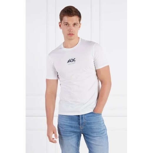 T-shirt męski Armani Exchange młodzieżowy z krótkim rękawem