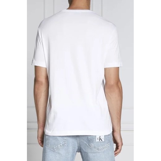 T-shirt męski Trussardi biały bawełniany 