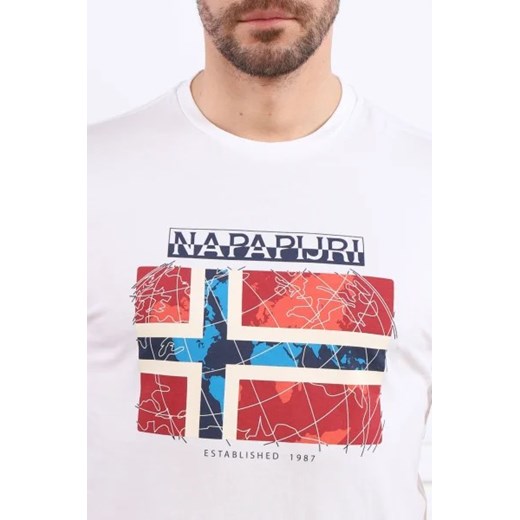 T-shirt męski Napapijri z krótkimi rękawami