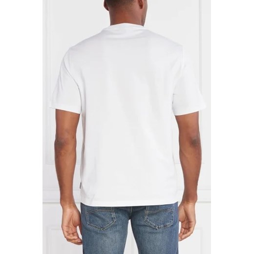 T-shirt męski Michael Kors biały z krótkimi rękawami wiosenny 