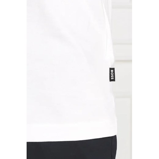 T-shirt męski BOSS HUGO biały bawełniany z krótkimi rękawami 