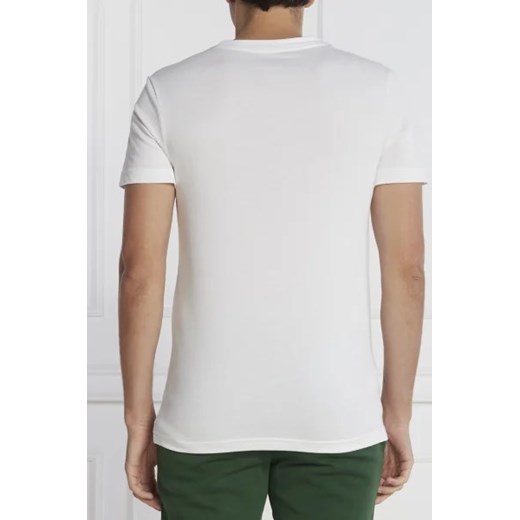 T-shirt męski Lacoste biały z krótkim rękawem