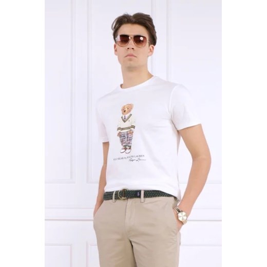 T-shirt męski Polo Ralph Lauren młodzieżowy z bawełny z krótkim rękawem