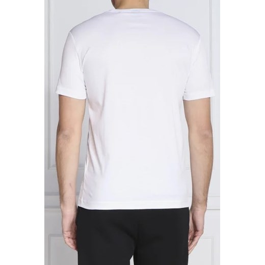 T-shirt męski biały BOSS HUGO z krótkimi rękawami 
