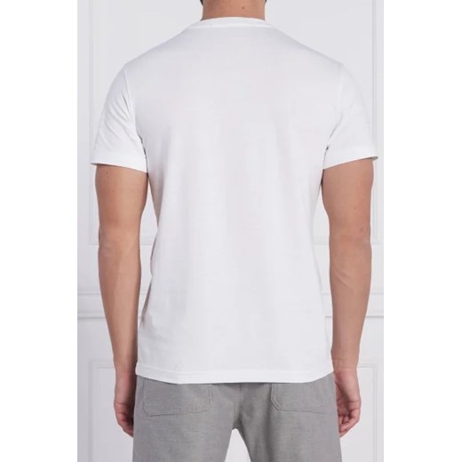 T-shirt męski biały Calvin Klein z krótkim rękawem młodzieżowy