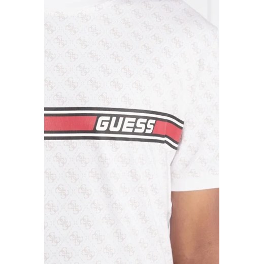 T-shirt męski biały Guess młodzieżowy