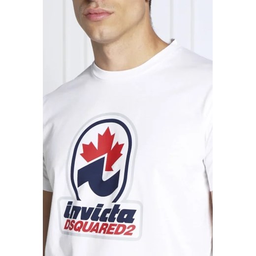 T-shirt męski Dsquared2 biały bawełniany