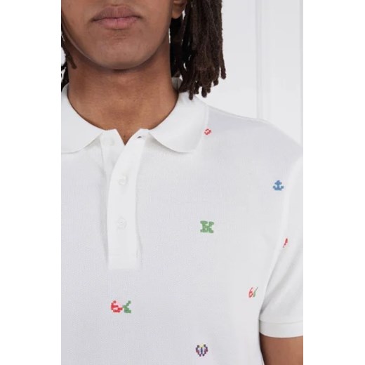 T-shirt męski Kenzo biały z krótkim rękawem