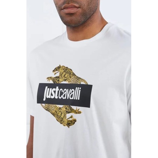 Just Cavalli T-shirt LEOPARD GOLD | Regular Fit Just Cavalli L promocyjna cena Gomez Fashion Store