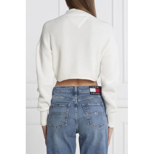 Sweter damski Tommy Jeans z okrągłym dekoltem