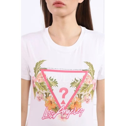 GUESS JEANS T-shirt TRIANGLE FLOWERS | Regular Fit XS Gomez Fashion Store