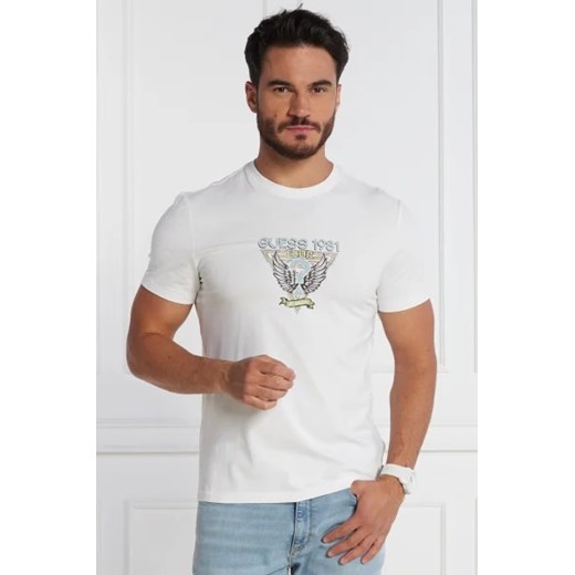 GUESS T-shirt SS CN GUESS WINGS LOGO TEE | Slim Fit Guess XXL Gomez Fashion Store
