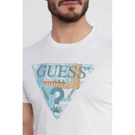 GUESS T-shirt SS BSC MOSAIC TRI LO | Slim Fit Guess XL okazja Gomez Fashion Store