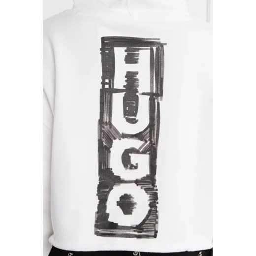 Biała bluza damska Hugo Boss krótka 