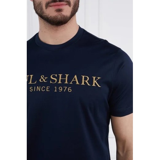 Paul&shark t-shirt męski granatowy z krótkim rękawem 