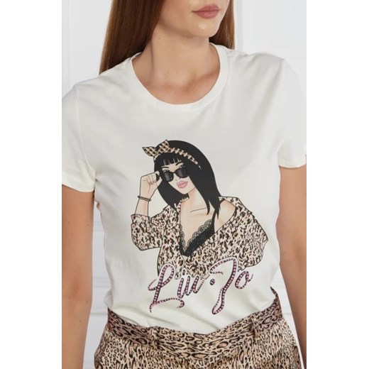Liu Jo Rose T-shirt | Regular Fit S okazyjna cena Gomez Fashion Store