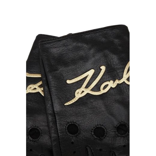 Karl Lagerfeld Skórzane rękawiczki k/signature rocky Karl Lagerfeld L Gomez Fashion Store