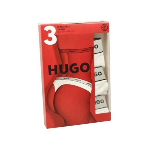 Hugo Bodywear Stringi 3-pack L promocyjna cena Gomez Fashion Store