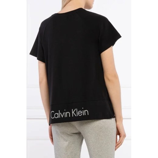 Bluzka damska Calvin Klein Underwear z krótkimi rękawami z okrągłym dekoltem 