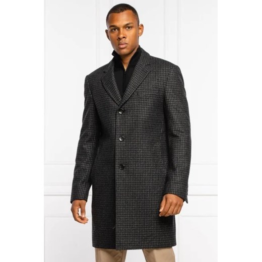 BOSS Wełniany płaszcz H-Hyde-214 52 wyprzedaż Gomez Fashion Store