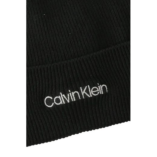 Calvin Klein Czapka ESSENTIAL | z dodatkiem wełny i kaszmiru Calvin Klein Uniwersalny Gomez Fashion Store