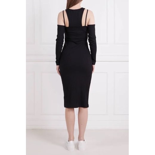 CALVIN KLEIN JEANS Sukienka RIB DOUBLE LAYER XS wyprzedaż Gomez Fashion Store