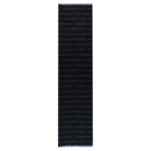 Emporio Armani Dwustronny szal 43X185 W | z dodatkiem wełny Emporio Armani OS Gomez Fashion Store wyprzedaż