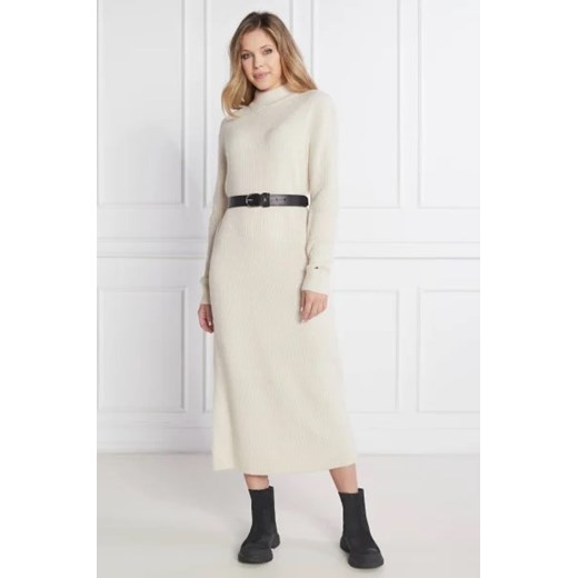 Sukienka Tommy Hilfiger z poliamidu midi casualowa
