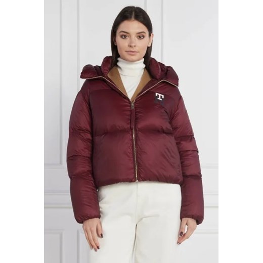 Kurtka damska Tommy Hilfiger czerwona z kapturem krótka
