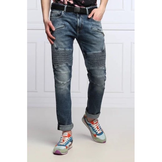 GUESS JEANS Jeansy PIN TUCK MOTO | Slim Fit 31 promocja Gomez Fashion Store