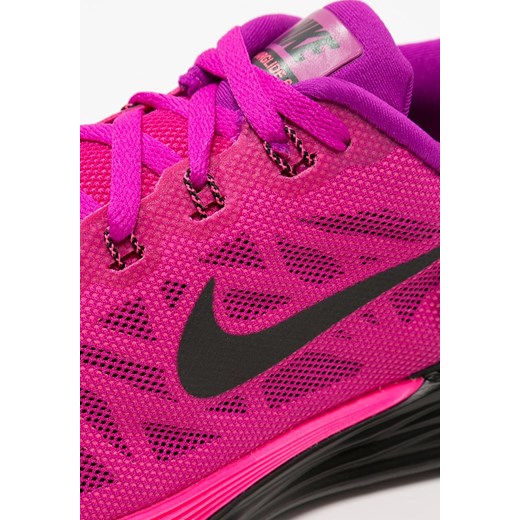 Nike Performance LUNARGLIDE 6 Obuwie do biegania Amortyzacja fuchsia flash/black/pink pow zalando rozowy zapięcie